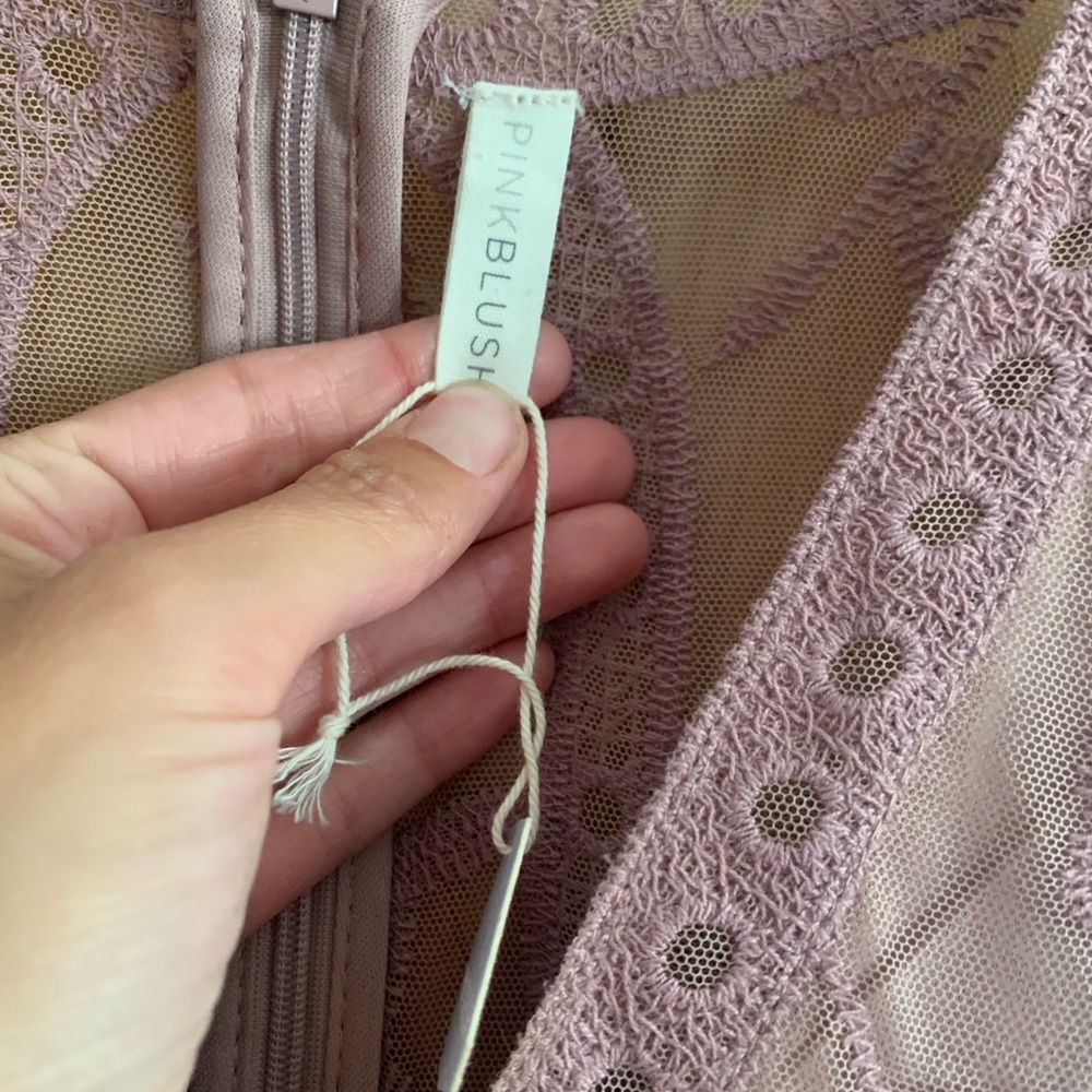 Pink Blush long lilac dress- size small- never worn